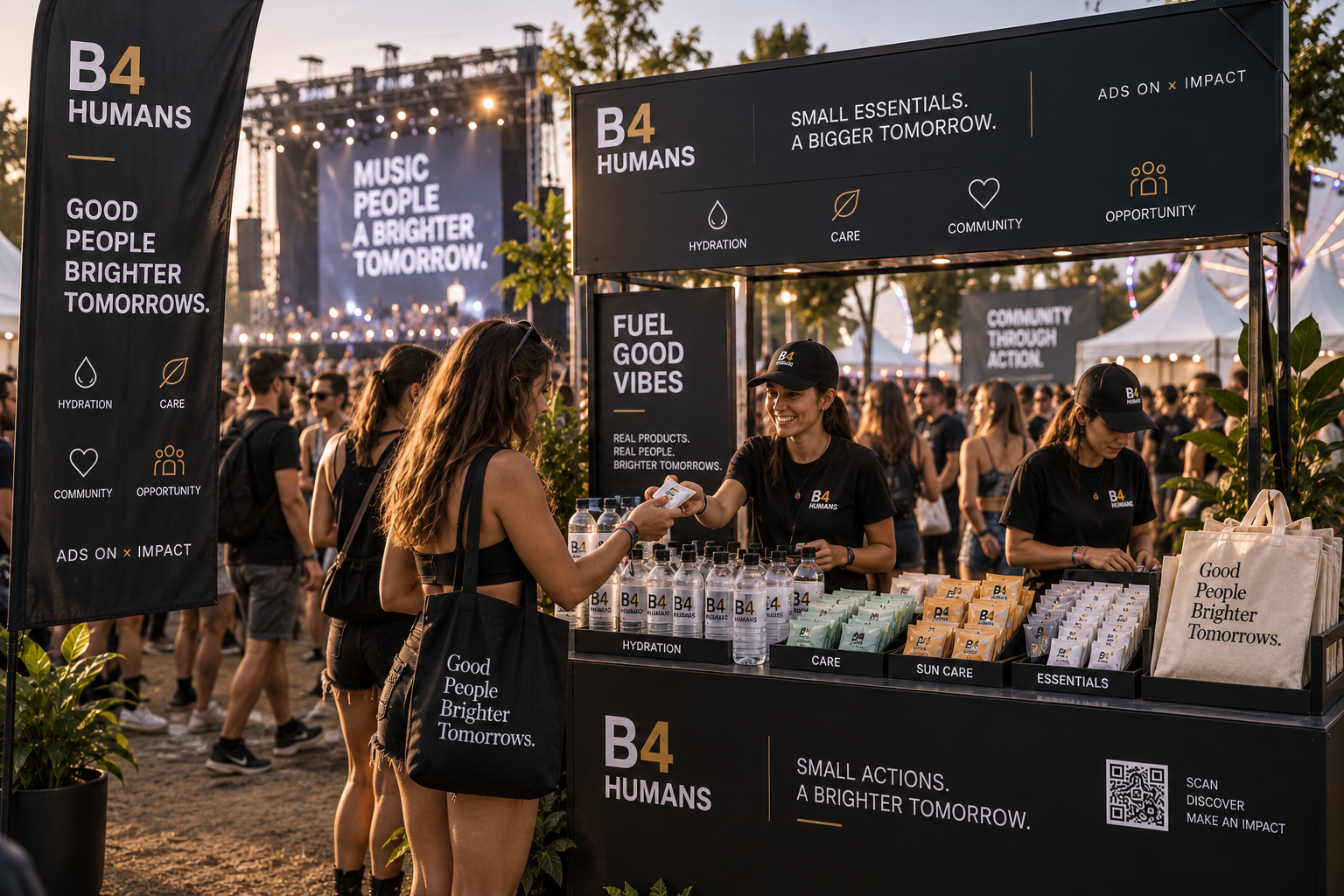 B4HUMANS event campaign environment — useful product activation
